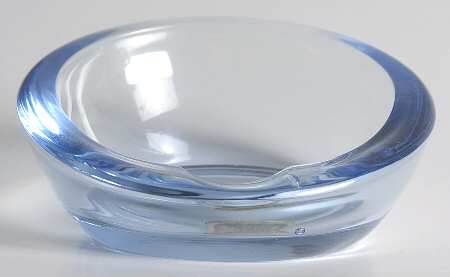 Pristine (Stem 1936) 3" Moonlight Blue Round Ashtray