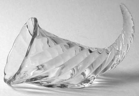 Pristine (Stem 1936) Cornucopia Vase