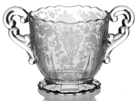 Rose Point Clear 3400/68 Open Footed Sugar