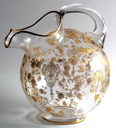 Rose Point Clear (Stem 3500, Gold Encrusted) 3400/38 80 Oz Non Optic Ball Jug
