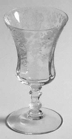 Rose Point Clear (Stem 3500) 2 1/2 Oz Footed Tumbler