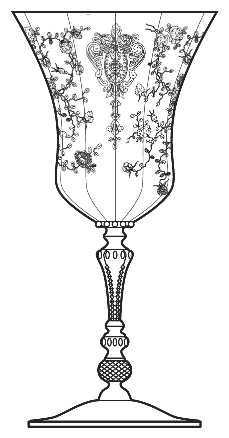 Rose Point Clear (Stem 3500) by Cambridge