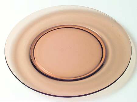 Round Amber Dinner Plate