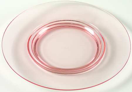 Round Pink Luncheon Plate by Cambridge