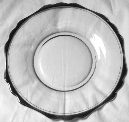 3122 Platinum Luncheon Plate by Cambridge