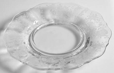 Wildflower Clear Divided Mayonnaise, Underplate Only