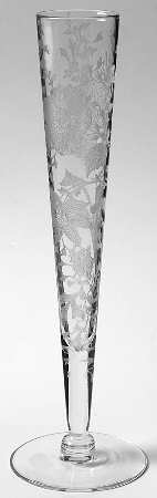Wildflower Clear 10" Footed Bud Vase