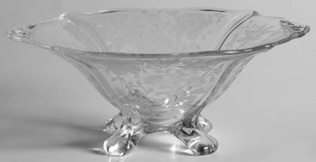 Wildflower Clear 3400 Footed Handled Mayonnaise/Comport