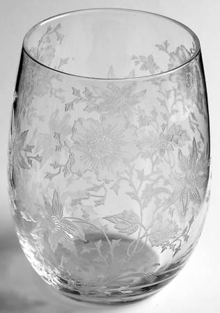 Wildflower Clear 13 Oz Flat Tumbler