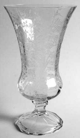 Wildflower Clear 11" Footed Vase