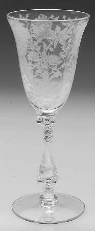 Wildflower Clear Wine Glass