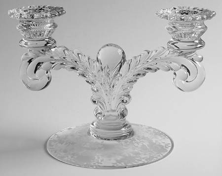 Wildflower Clear Martha/495 2 Light Candlestick