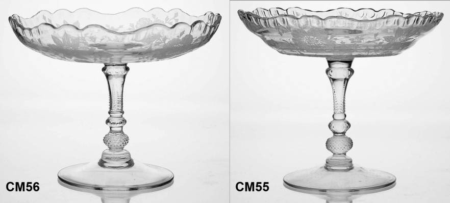 Wildflower Clear Round Compote (Height X Width)