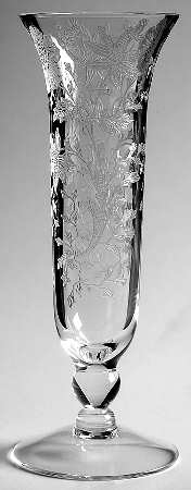 Wildflower Clear 6" Footed Flower Vase