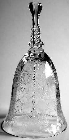 Wildflower Clear Bell Made From Goblet