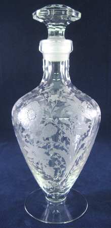 Wildflower Clear Decanter & Stopper