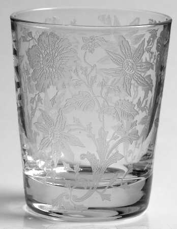 Wildflower Clear 5 Oz Flat Sham Tumbler