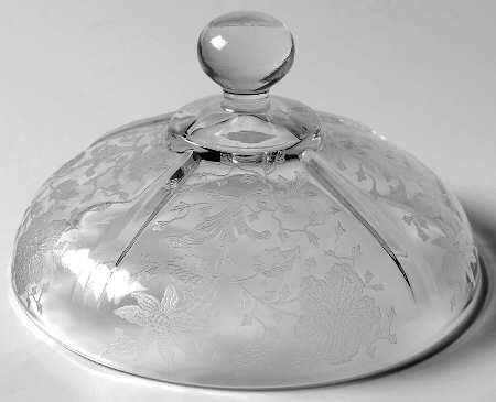 Wildflower Clear Lid w/Round Knob for 3400 Round Butter