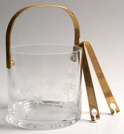 Casablanca Ice Bucket with Tongs
