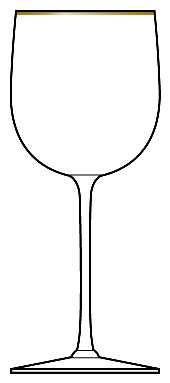 Sologne Gold Water Goblet