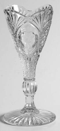 Sunk Daisy Clear 6" Flower Vase