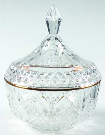 Salzburg Gold Candy Dish & Lid
