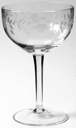 Chantilly Clear Champagne/Tall Sherbet