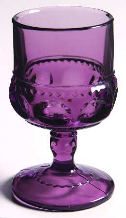 Color Crown Amethyst Wine Glass