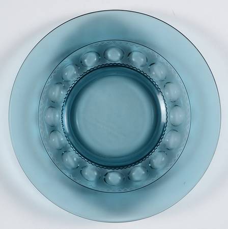 Color Crown Blue Luncheon Plate