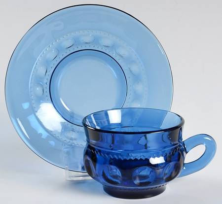 Color Crown Cobalt Cup & Saucer Set