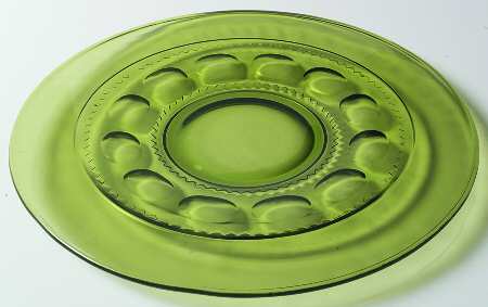 Color Crown Green Torte Plate