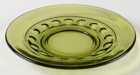 Color Crown Green Saucer Only