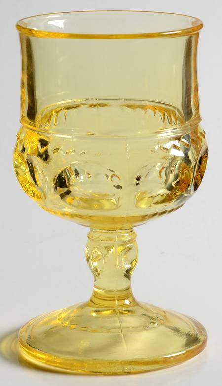 Color Crown Yellow (Topaz) Wine Glass
