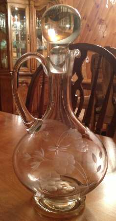 Sara-Consara Handled Wine Decanter & Stopper