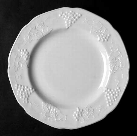 Harvest Milk Glass Dinner Plate