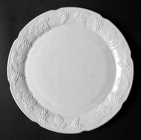 Harvest Milk Glass Large Torte Plate