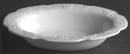 Harvest Milk Glass 9" Oval Bowl