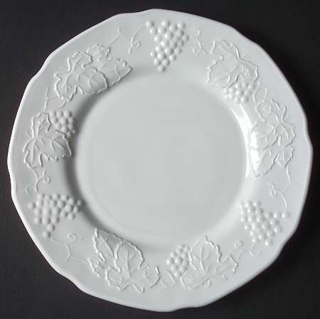 Harvest Milk Glass Luncheon Plate