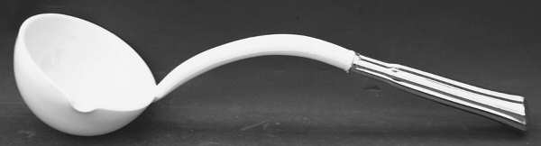 Harvest Milk Glass Plastic Punch Ladle