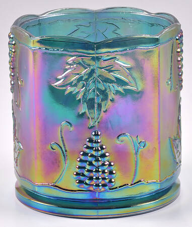 Harvest Carnival (Blue) Medium Canister No Lid