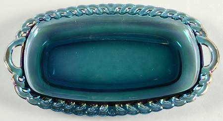 Harvest Carnival (Blue) Creamer/Sugar, Tray Only