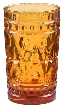 Park Lane Amber Flat Juice Glass