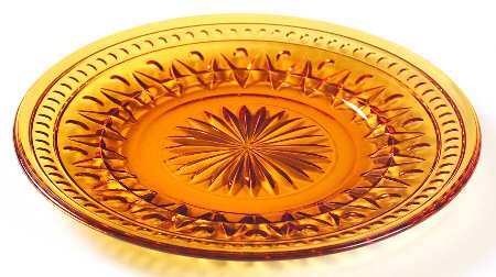 Park Lane Amber Luncheon Plate