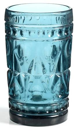 Park Lane Blue Flat Juice Glass