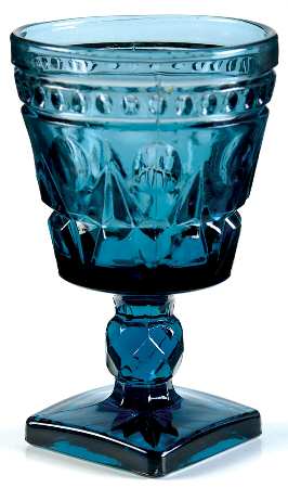 Park Lane Blue Wine Glass