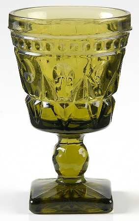 Park Lane Green Wine Glass