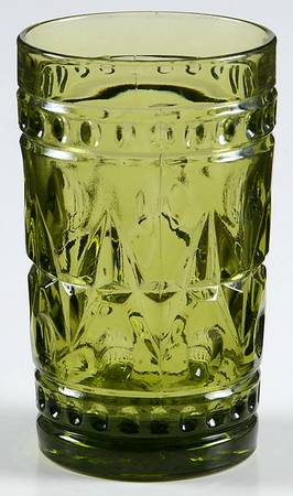 Park Lane Green Flat Juice Glass