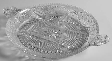 Sandwich Clear 14" Round 4 Part Relish
