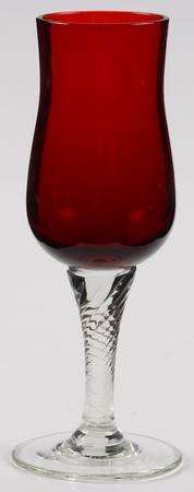 Saturn Red Cordial Glass