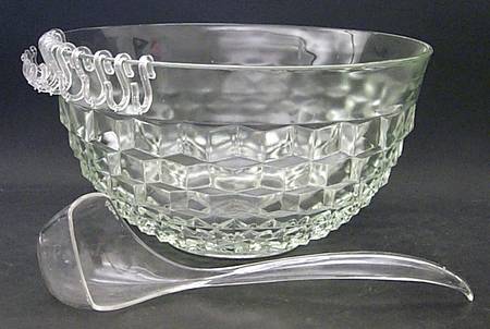 Whitehall Clear Punch Bowl with Ladle